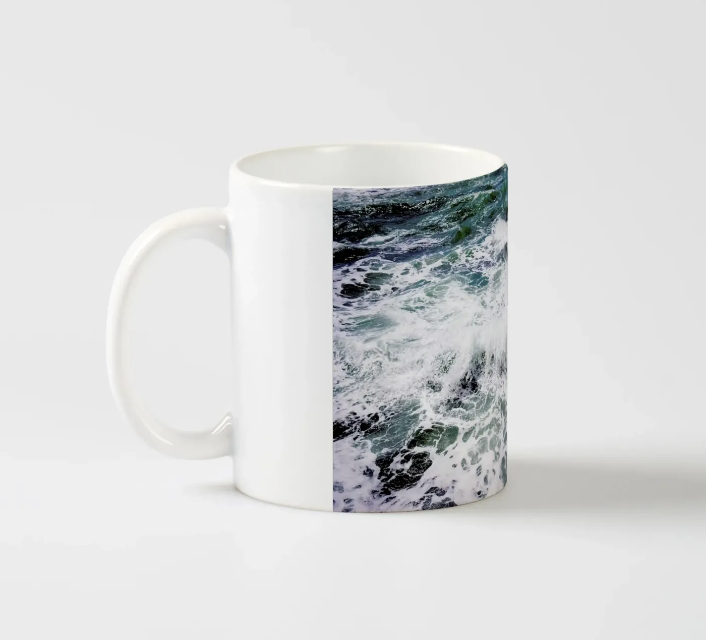 White Splash ceramic mug by Tal Paz-Fridman