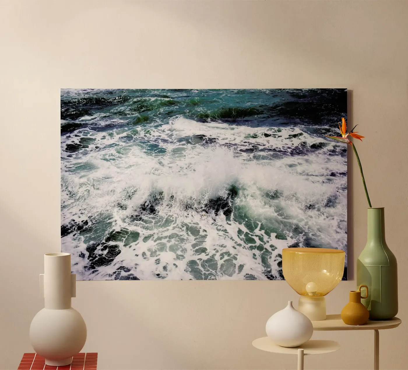 White Splash canvas by Tal Paz-Fridman