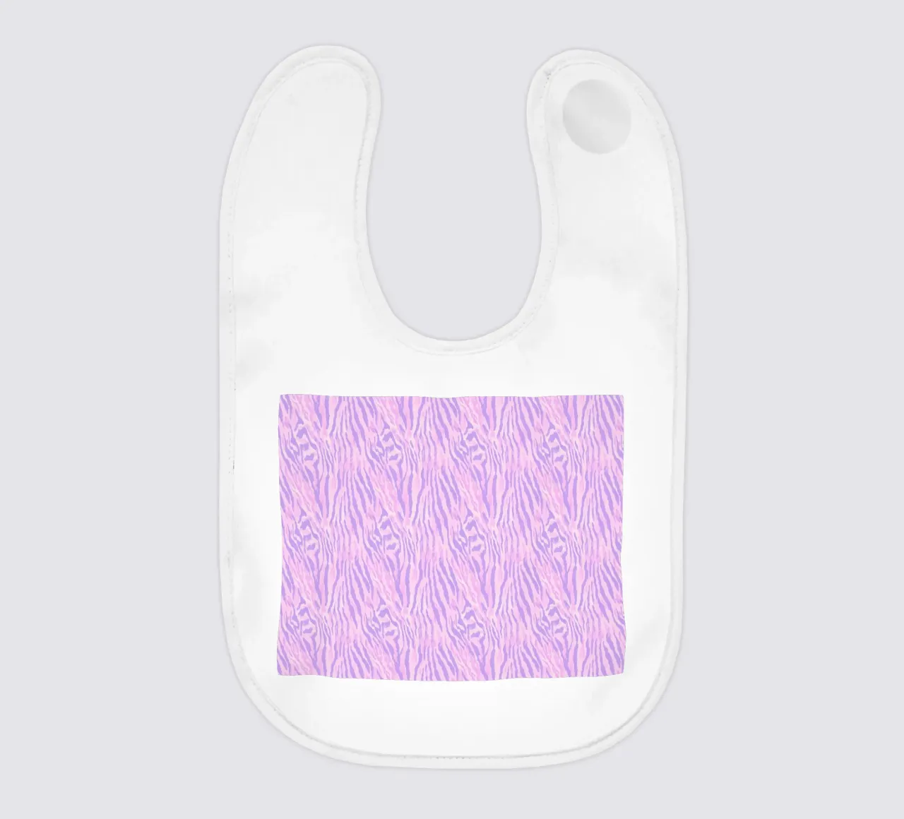 Pink Tiger Pattern Zebra Animal Print Preppy Y2K Hip-Hop Babylätzchen von Gentle Echoes Art