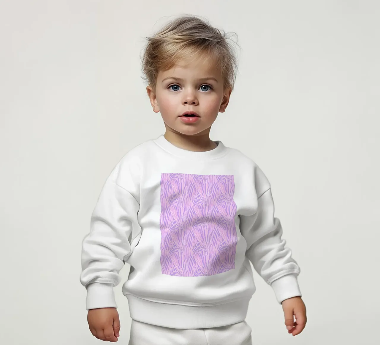 Pink Tiger Pattern Zebra Animal Print Preppy Y2K Hip-Hop sudadera de bebé de Gentle Echoes Art