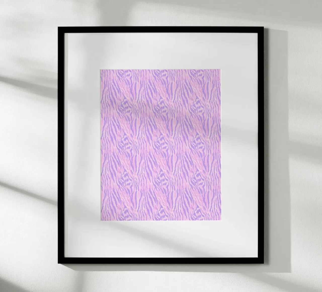 Pink Tiger Pattern Zebra Animal Print Preppy Y2K Hip-Hop hahnemühle de Gentle Echoes Art