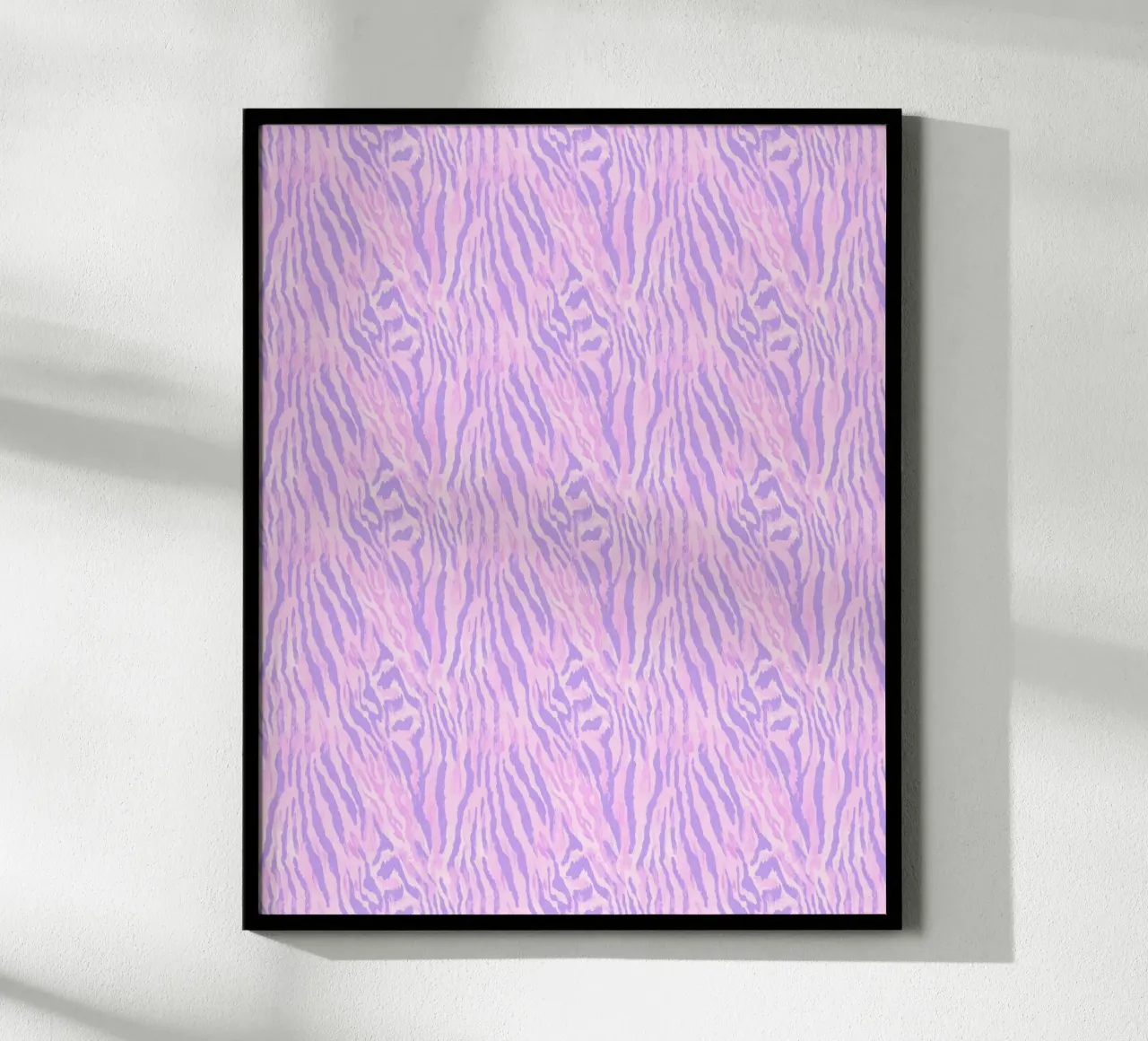 Pink Tiger Pattern Zebra Animal Print Preppy Y2K Hip-Hop hahnemühle de Gentle Echoes Art