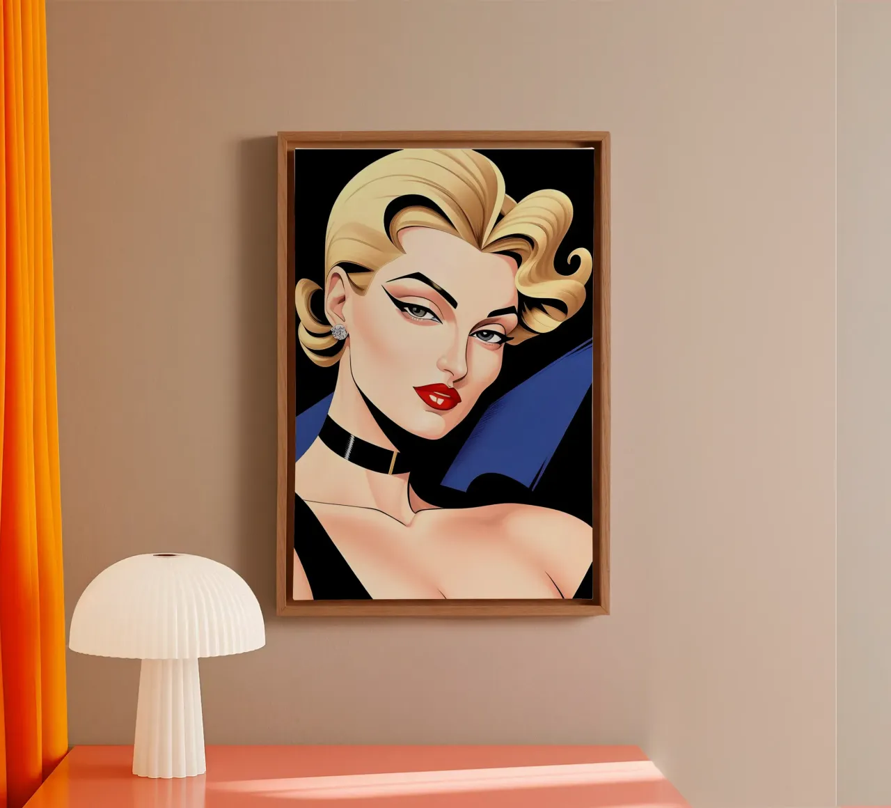STILE DI MODA tela con Cornice a cassetta da ART DECO