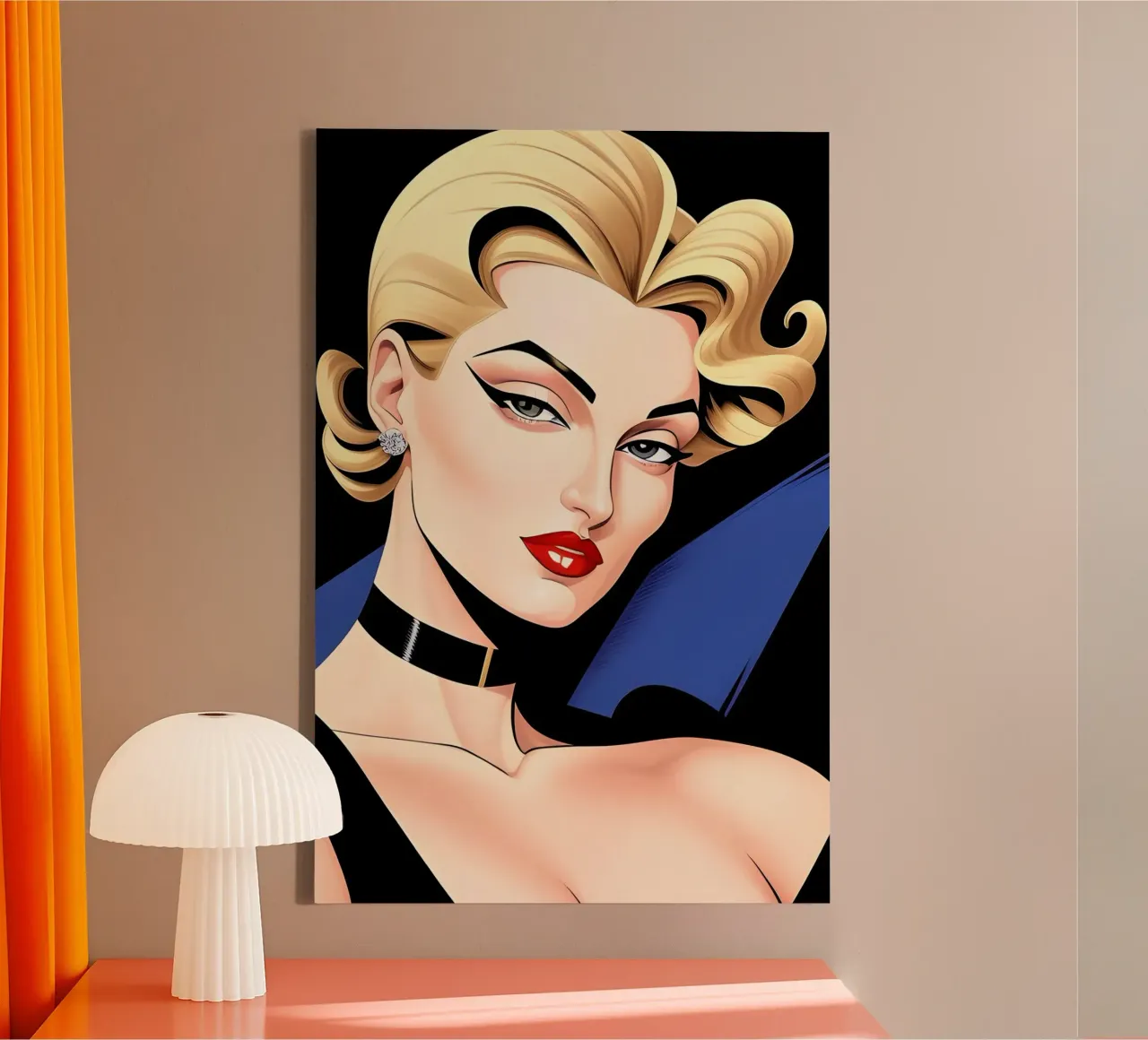 STILE DI MODA tela con Cornice a cassetta da ART DECO