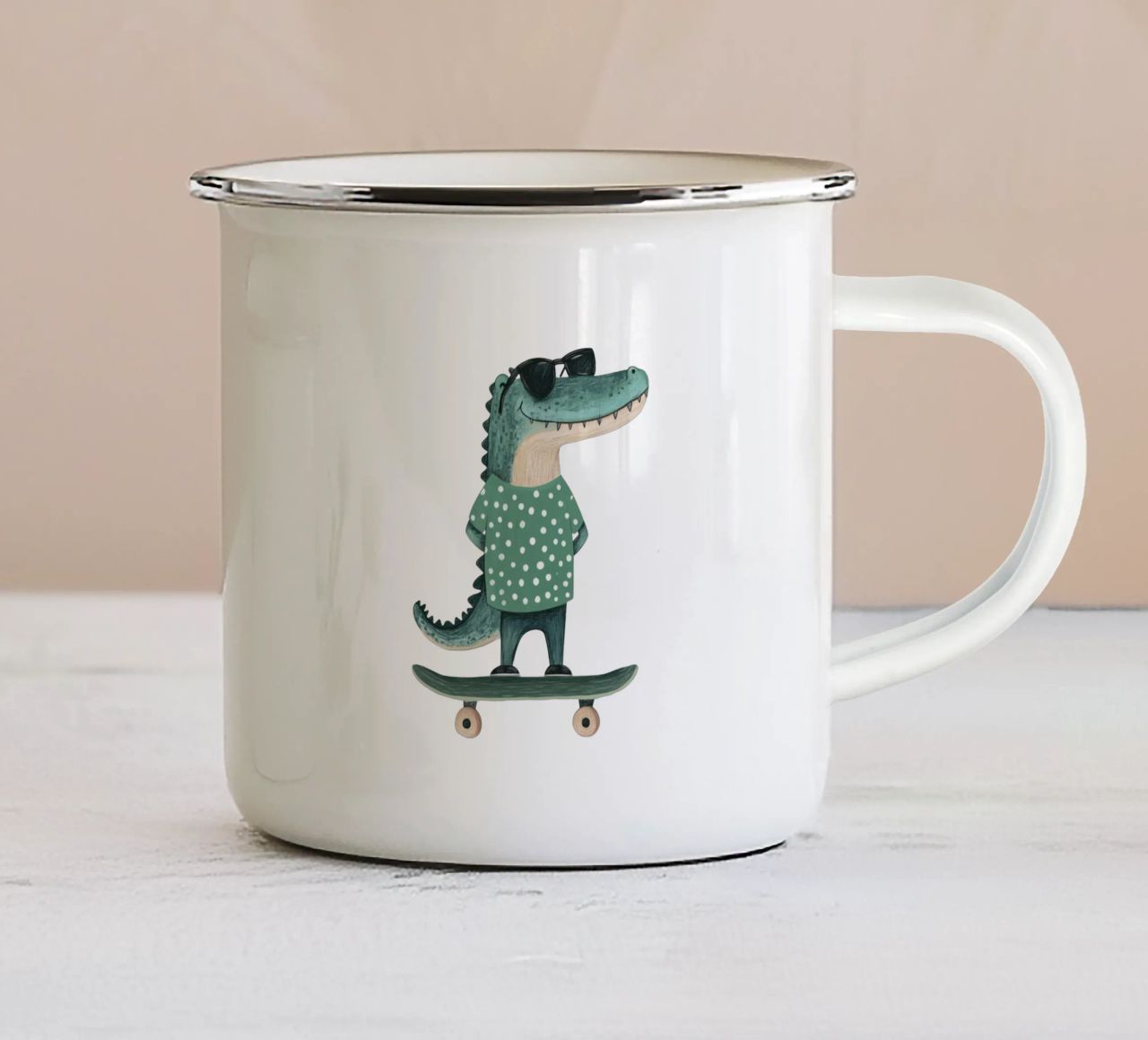 Sono così figo! tazza in smalto da HookASmile