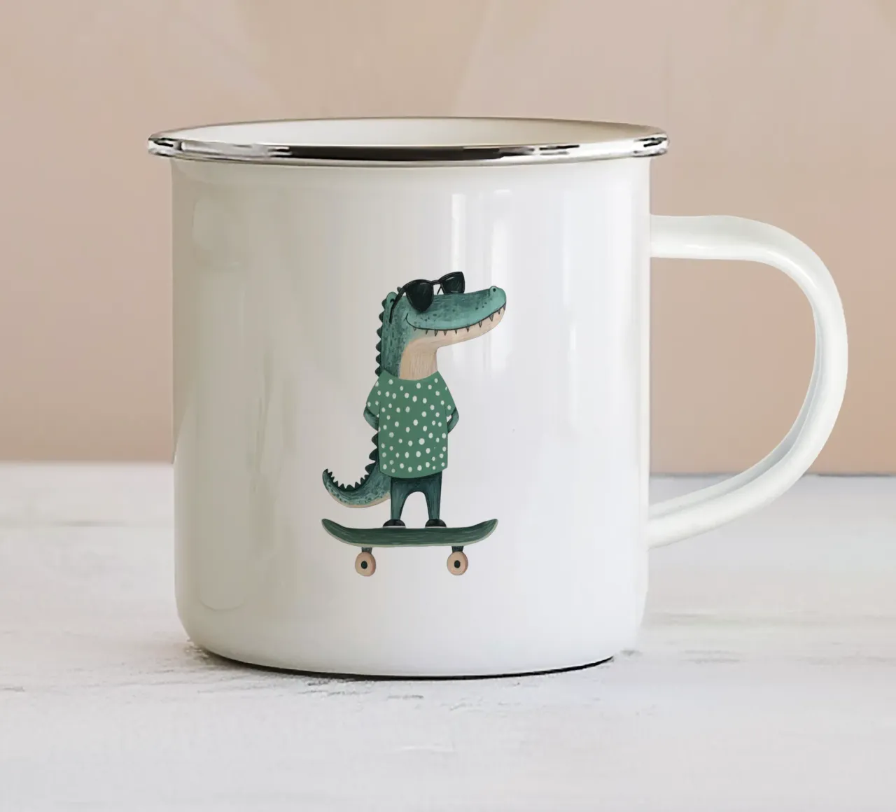 Sono così figo! tazza in smalto da HookASmile