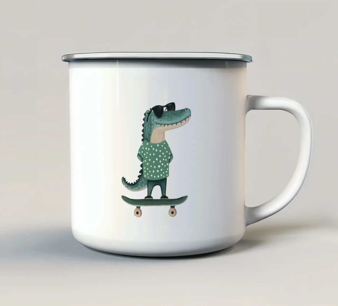 Sono così figo! tazza in smalto da HookASmile