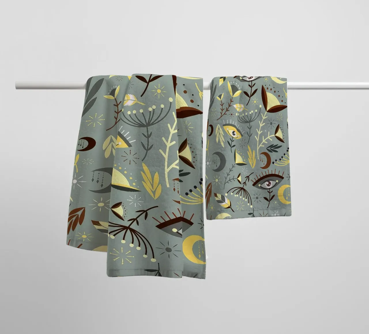 Fiori e piume asciugamano da bagno da susanapaz