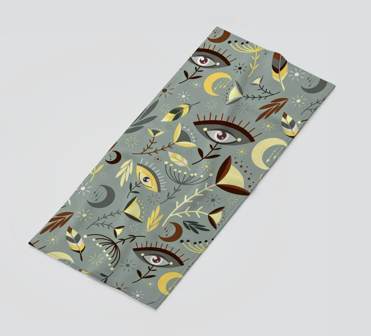 Fiori e piume telo mare da susanapaz