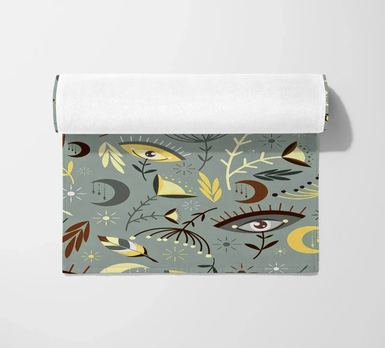 Fiori e piume telo mare da susanapaz