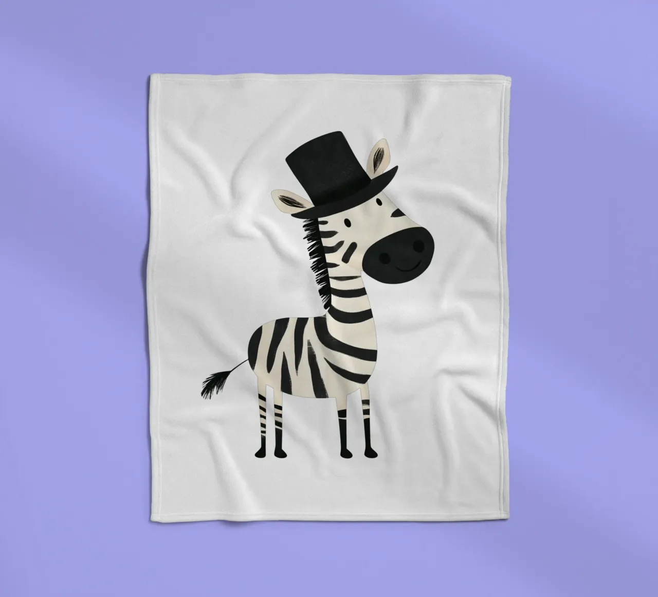 Fashionable fleece blanket by HookASmile