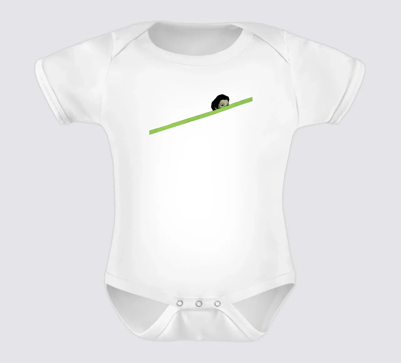Peekaboo babyrompertje korte mouwen van Cassia Beck Collage