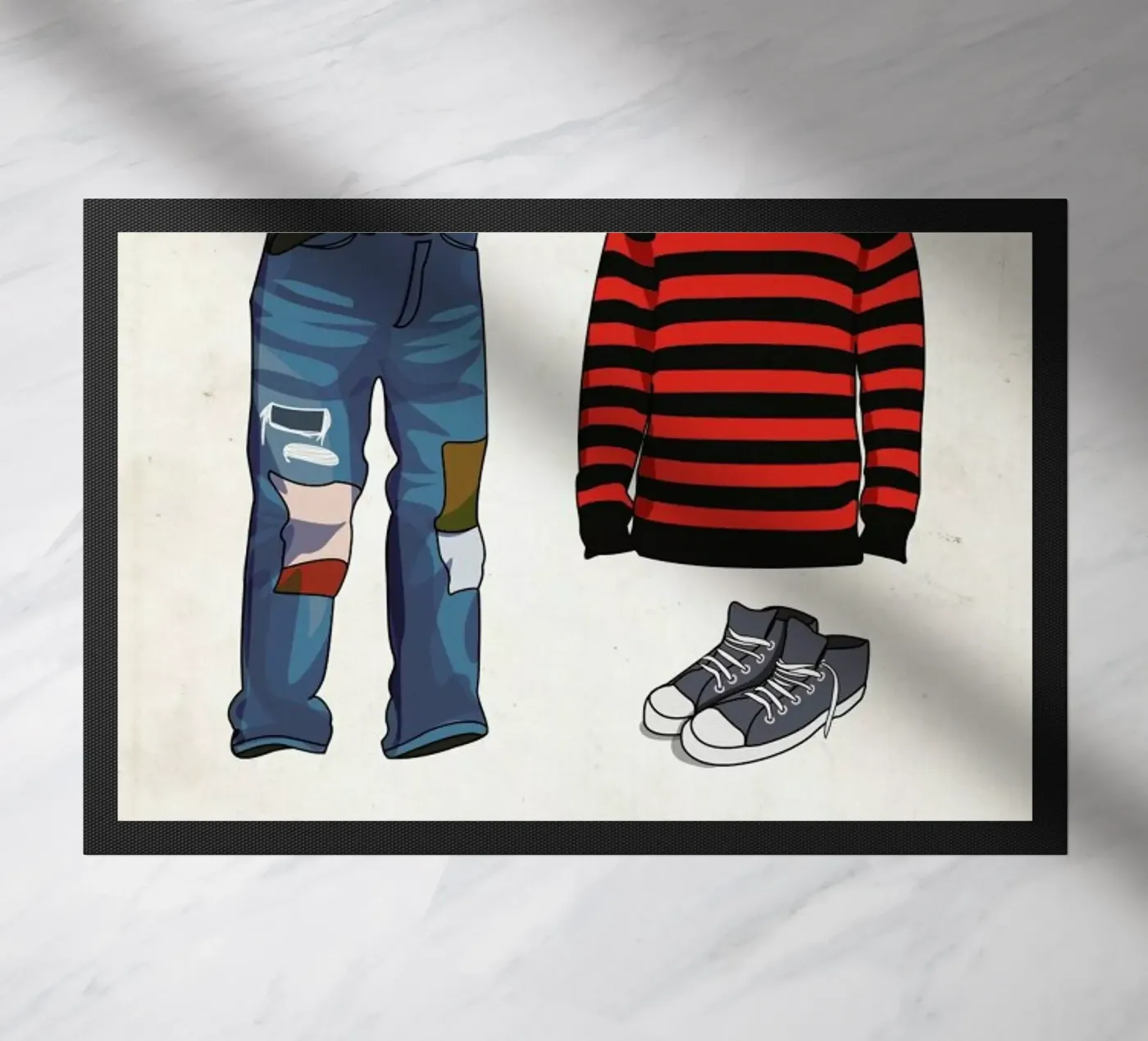 Ensemble Kurt Cobain deurmat van Moxy Creative House