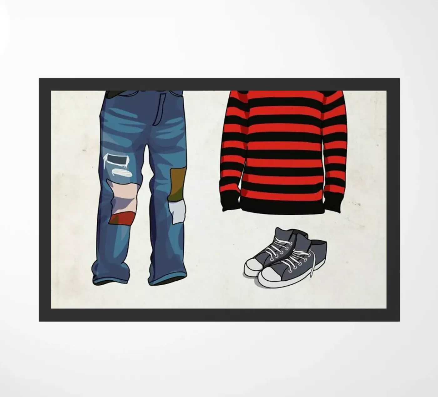 Ensemble Kurt Cobain deurmat van Moxy Creative House