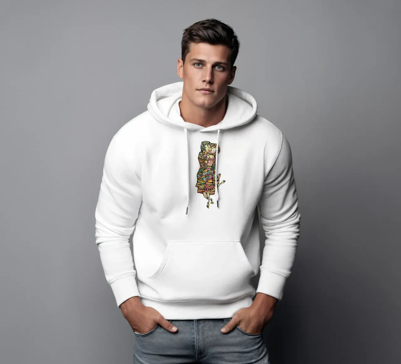 Der Kuss felpa con cappuccio da Ninhol