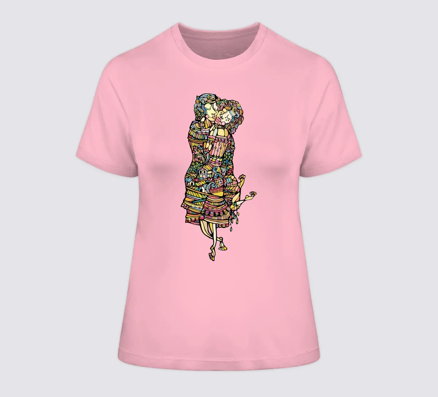 Der Kuss t-shirt da donna da Ninhol