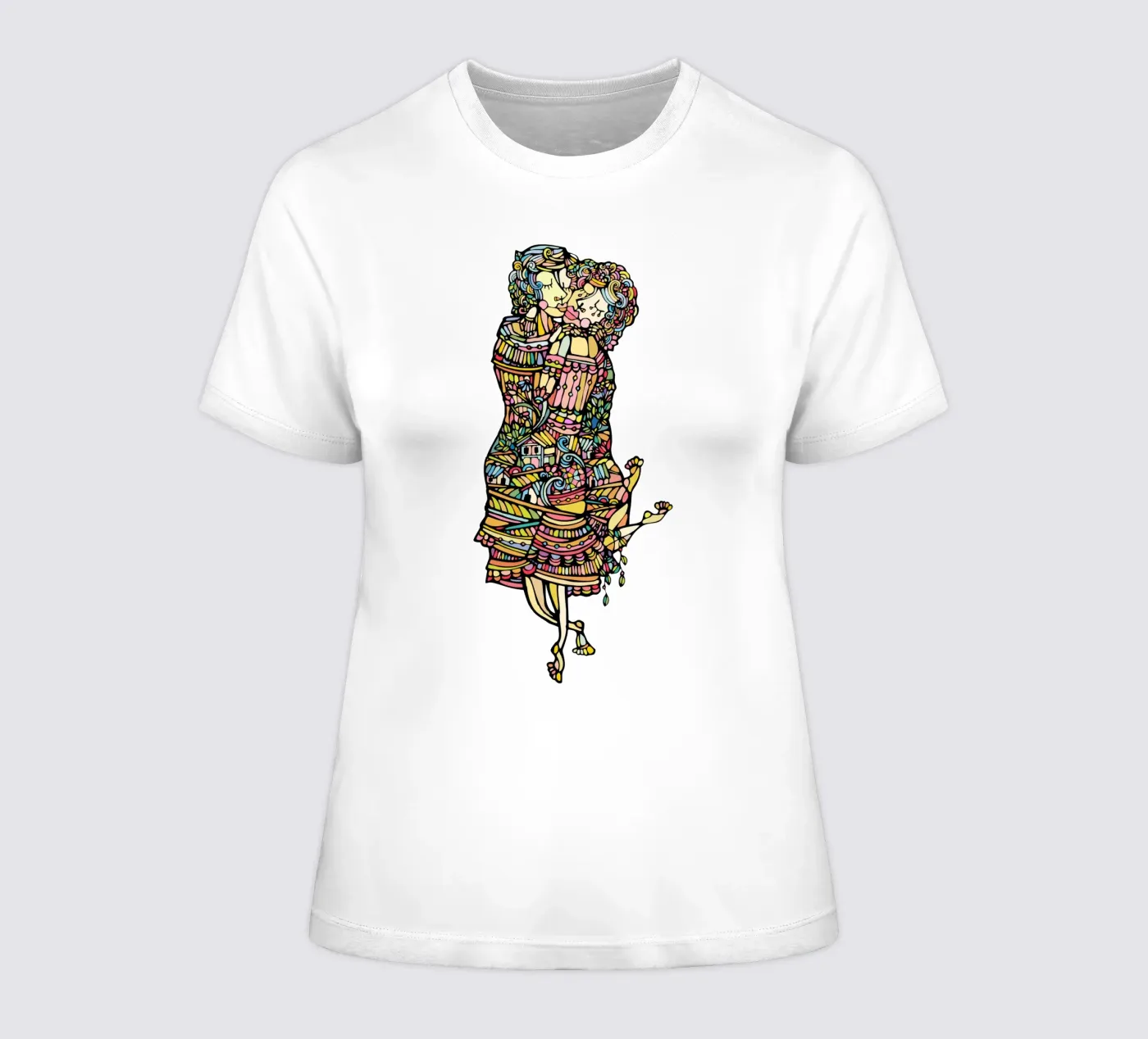 Der Kuss t-shirt da donna da Ninhol