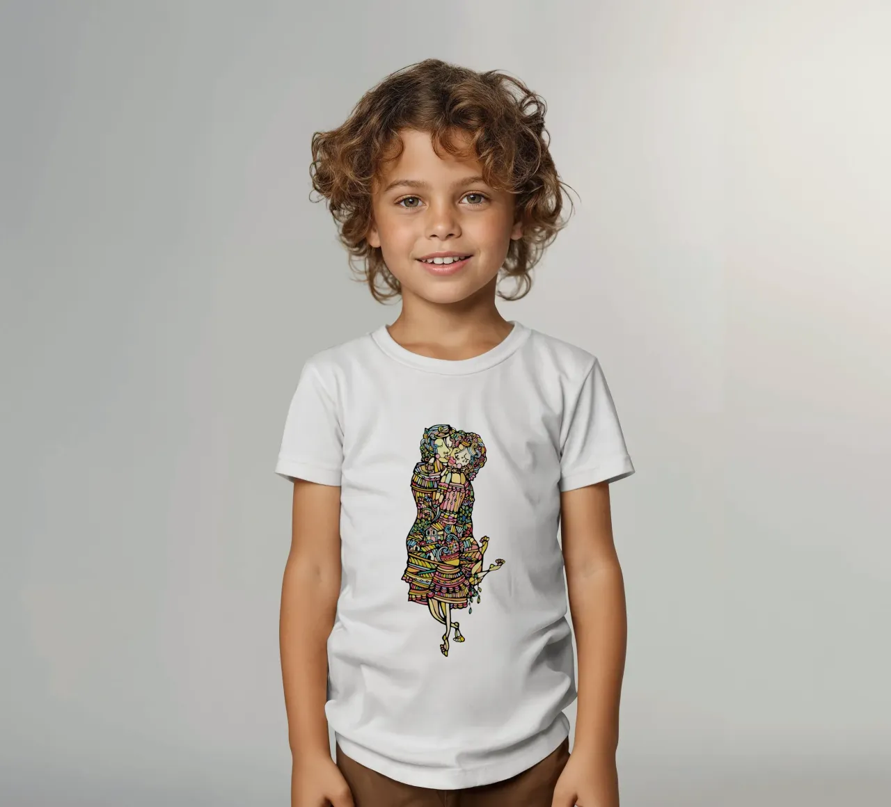 Der Kuss kids t-shirt by Ninhol