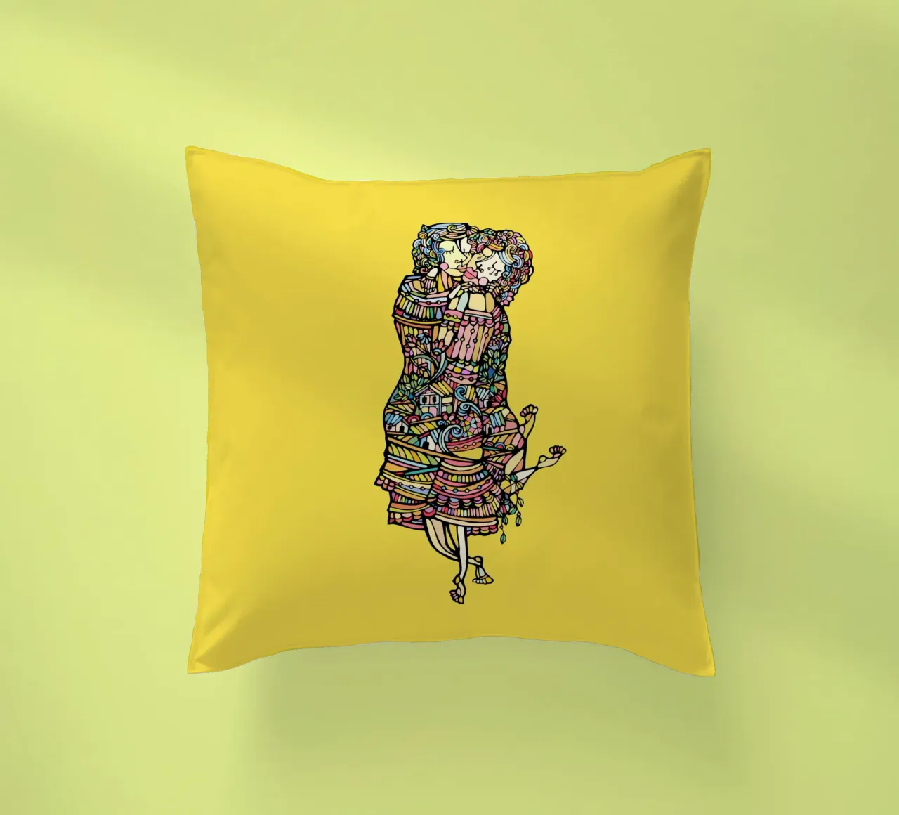 Der Kuss cuscino da Ninhol