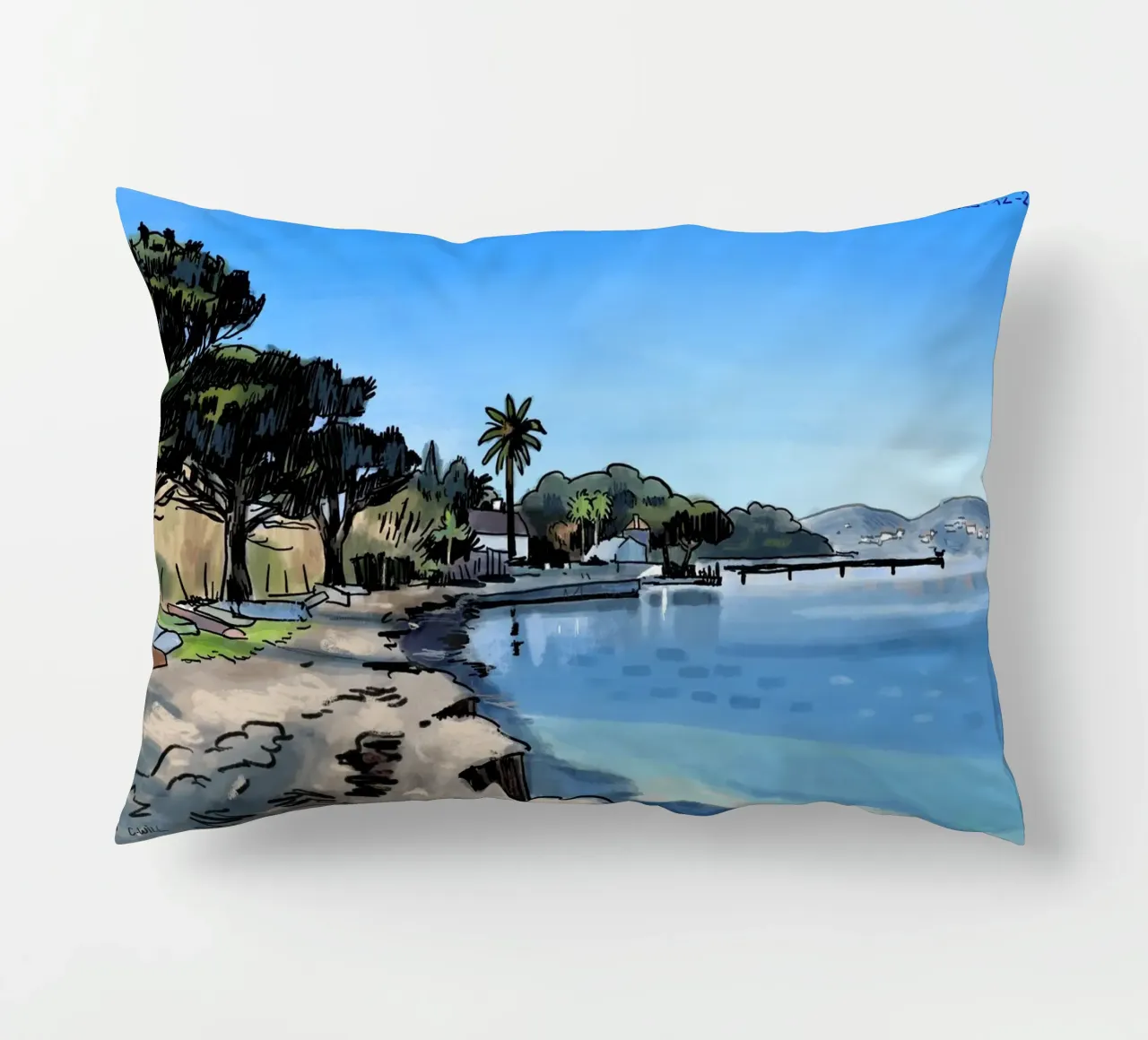 Spiaggia di Saint-Tropez cuscino da C.WILL
