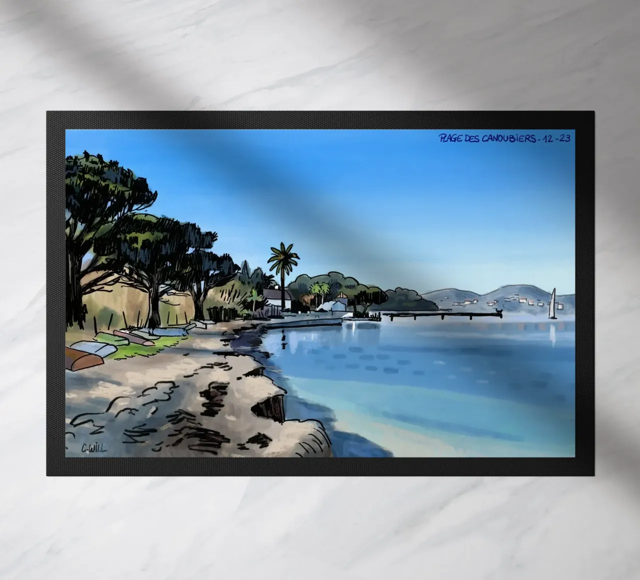 Spiaggia di Saint-Tropez zerbino da C.WILL