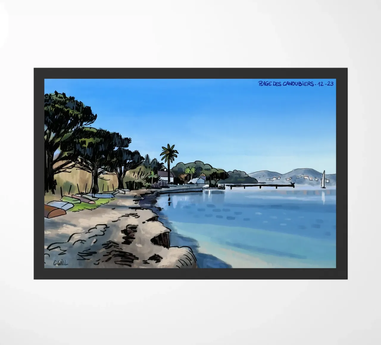 Spiaggia di Saint-Tropez zerbino da C.WILL
