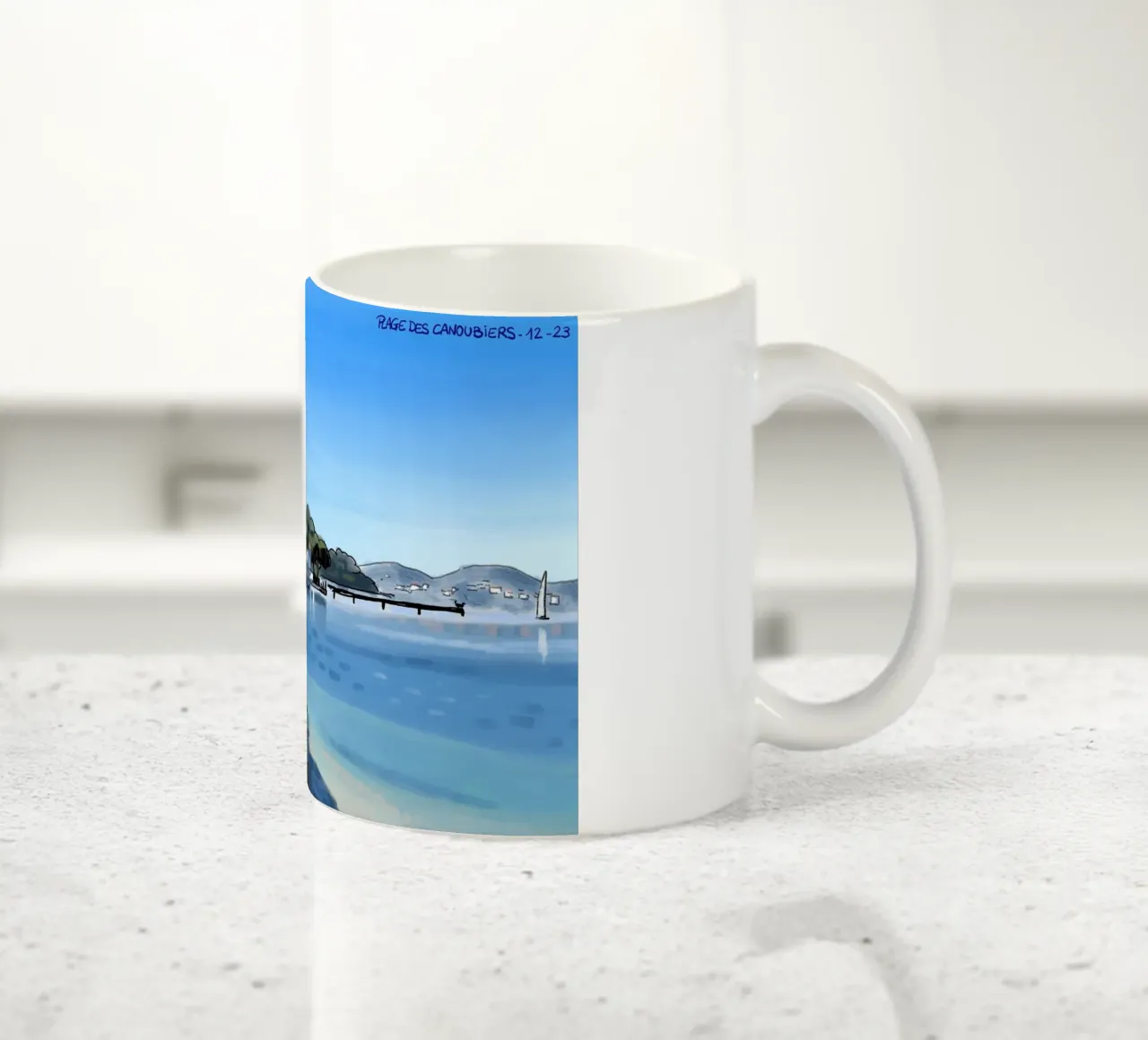 Spiaggia di Saint-Tropez tazza in ceramica da C.WILL
