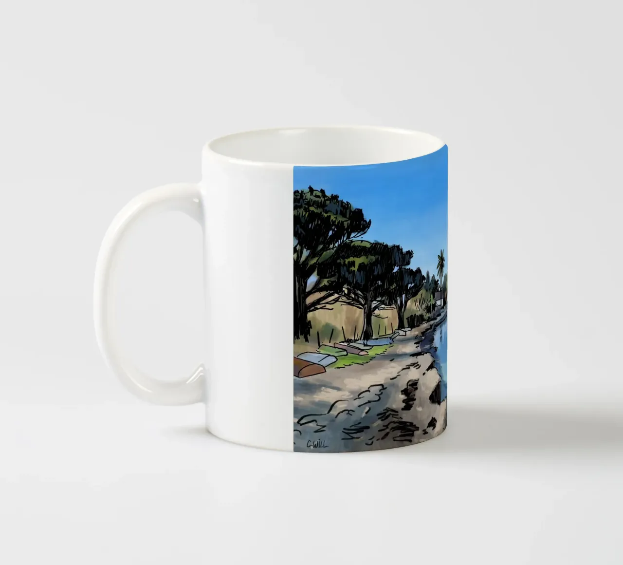 Spiaggia di Saint-Tropez tazza in ceramica da C.WILL