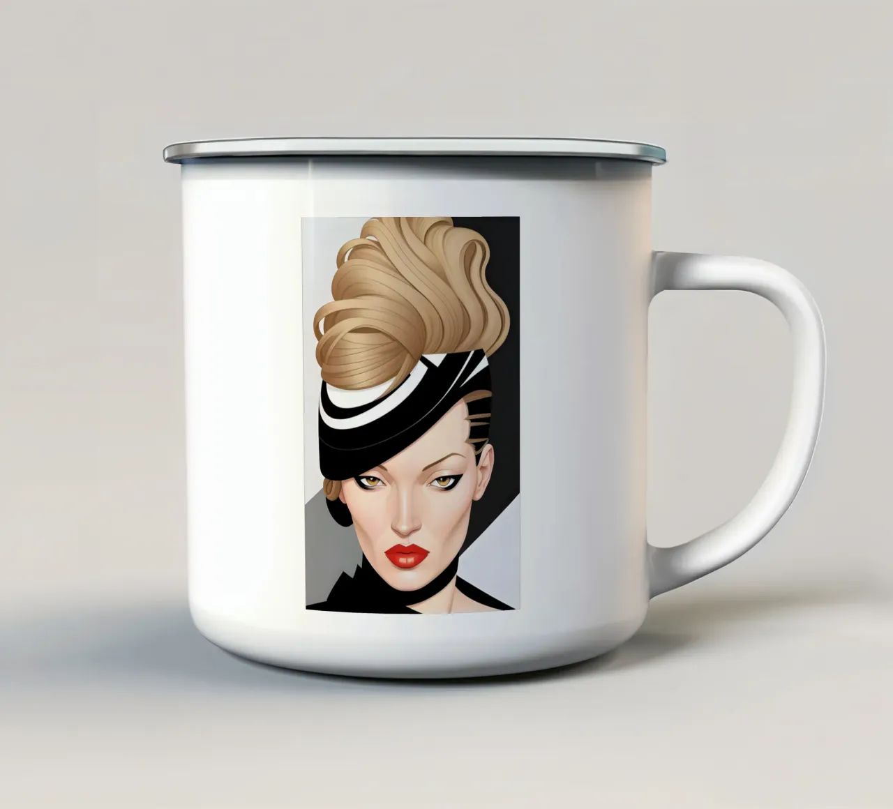 MODA VOGUE tazza in smalto da ART DECO