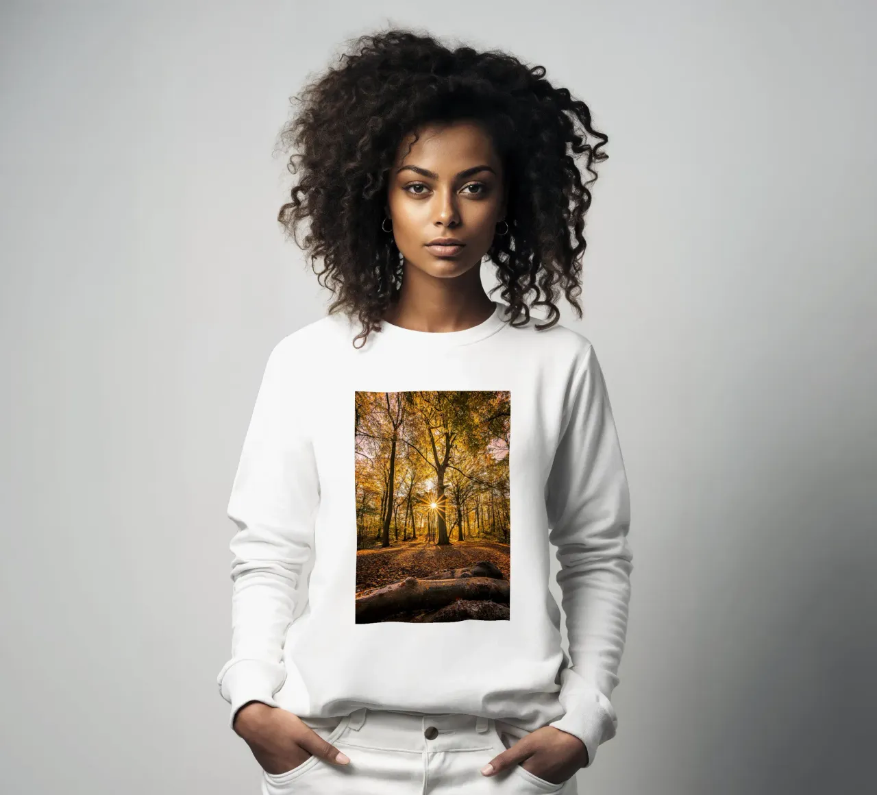 Stella del sole in una piccola foresta felpa da Marcus Beckert | Fotografie