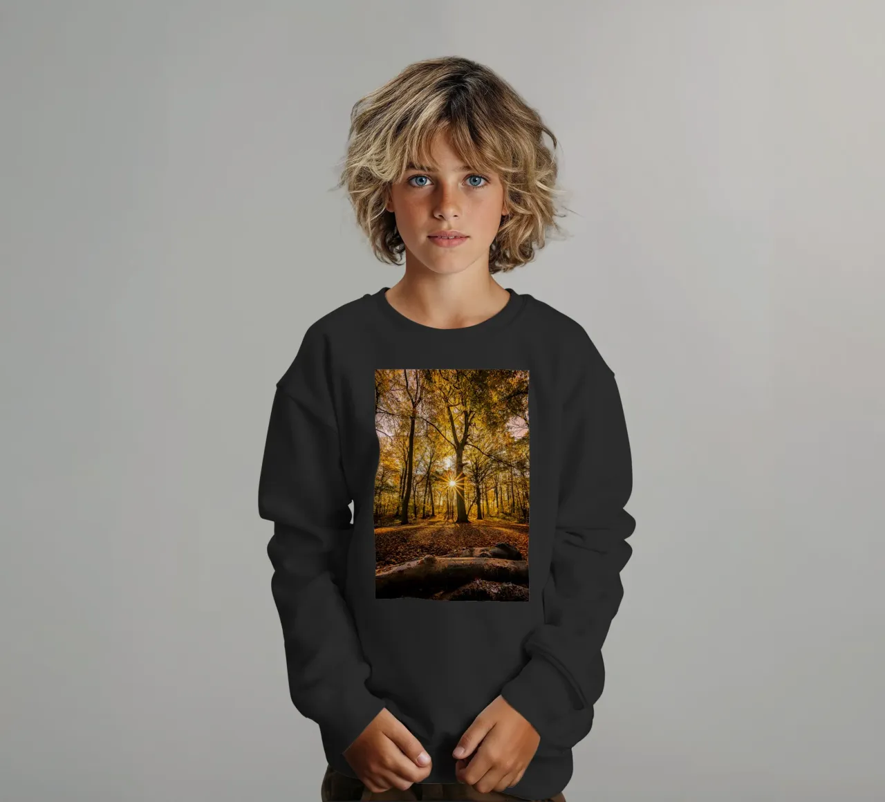 Stella del sole in una piccola foresta felpa bambino da Marcus Beckert | Fotografie