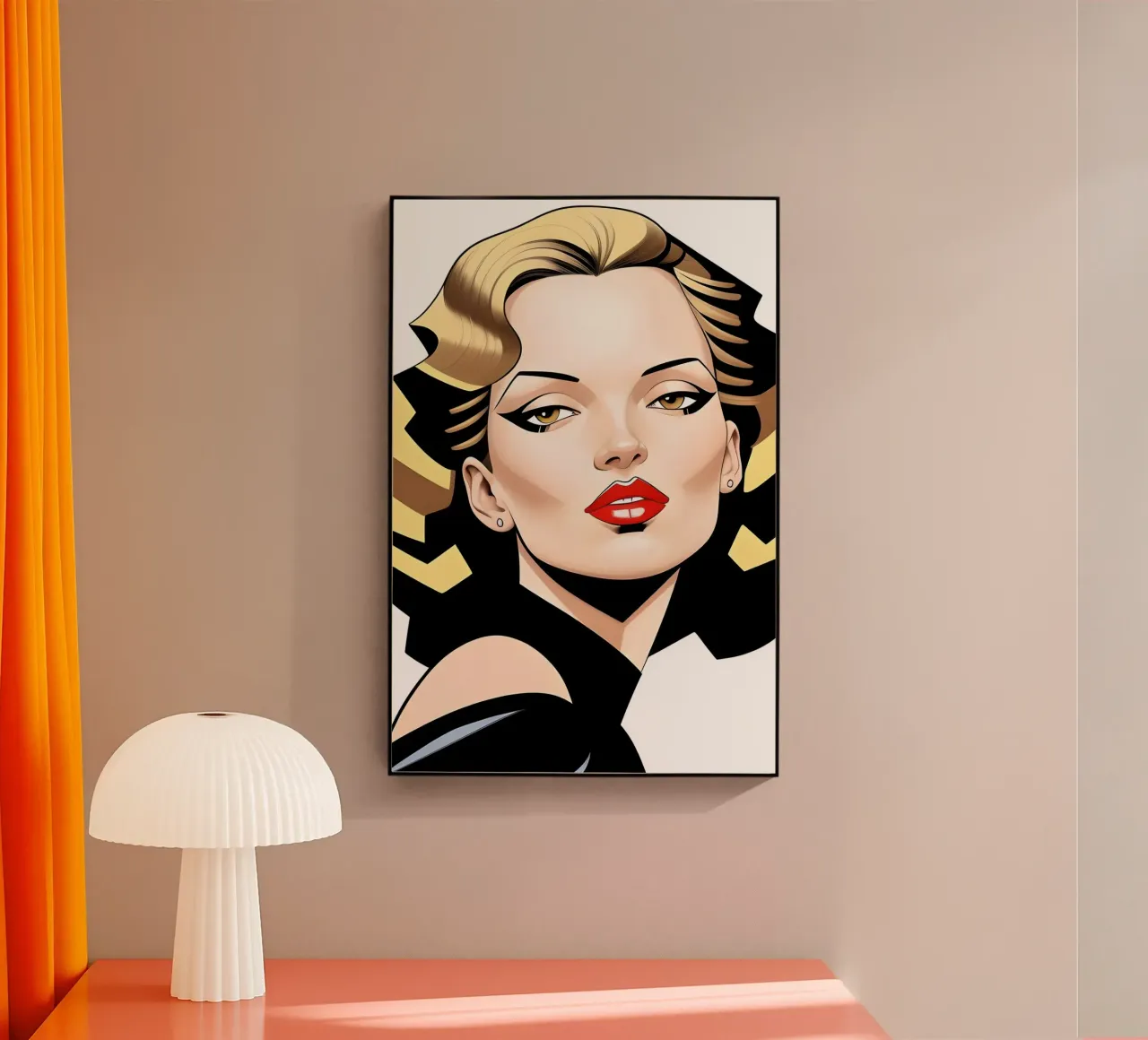 VOGUE FASHION ABSTRACT plexiglas de ART DECO