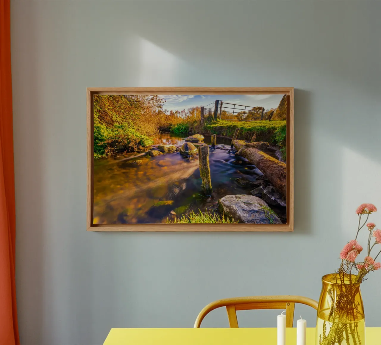 Piccolo fiume in primavera tela da Marcus Beckert | Fotografie