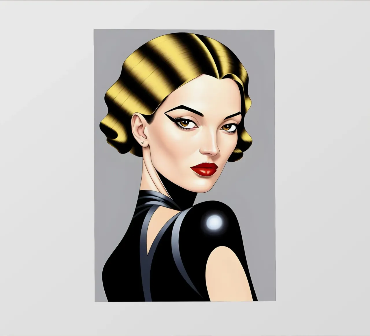 Moda stilizzata telo in pvc da ART DECO