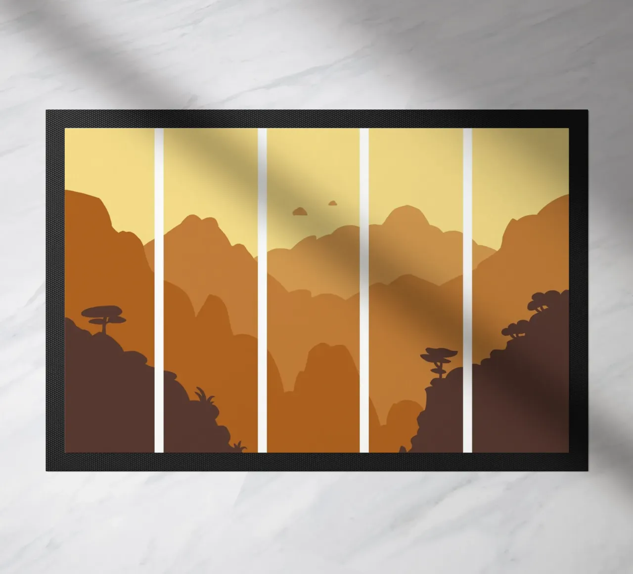 Mountains doormat by C.WILL