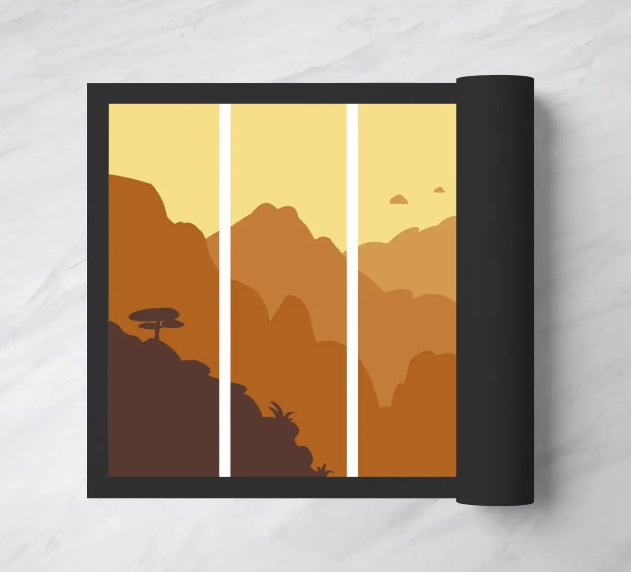Mountains doormat by C.WILL