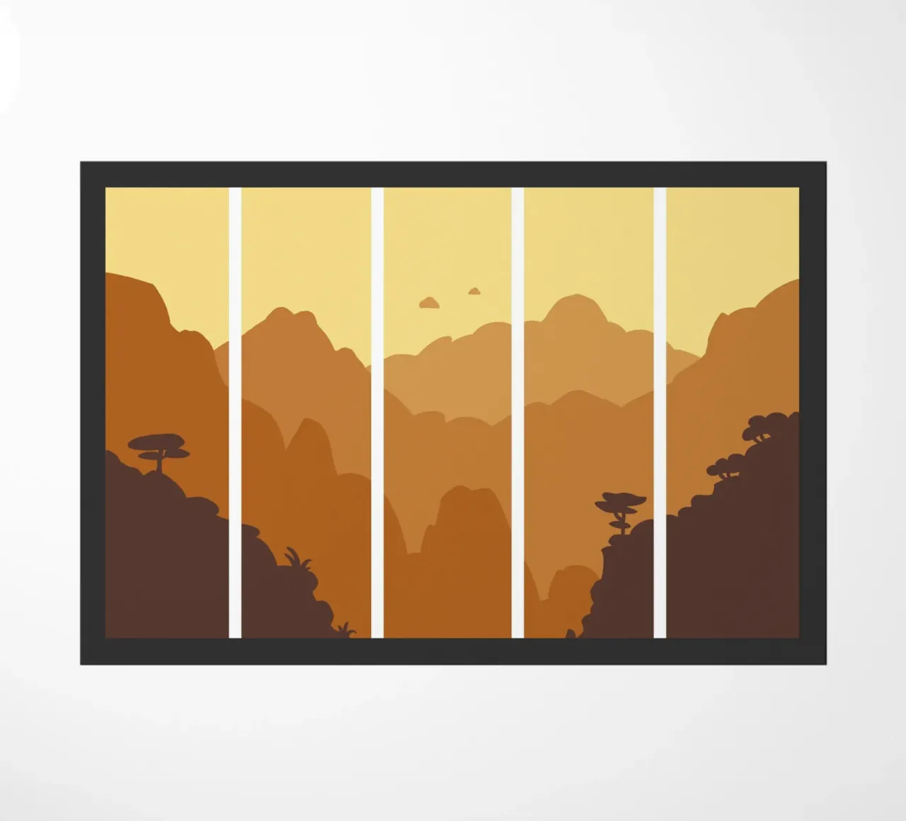 Mountains doormat by C.WILL