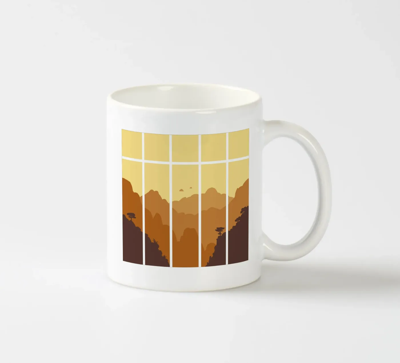 Mountains ceramic mug by C.WILL