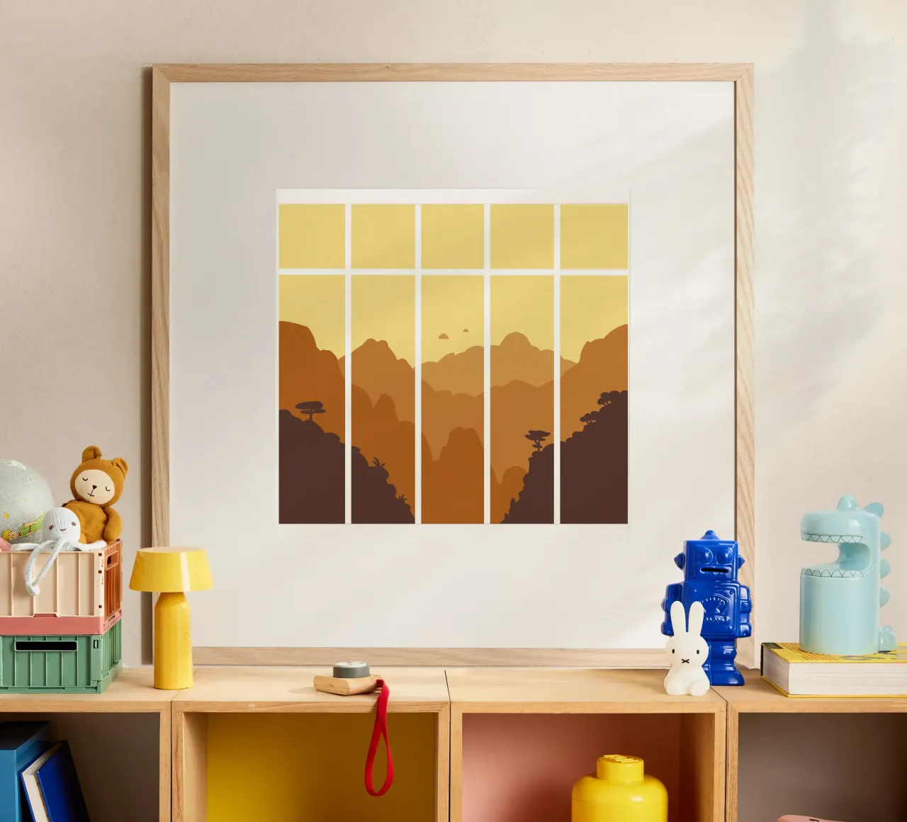 Montagne poster con telaio in plastica da C.WILL
