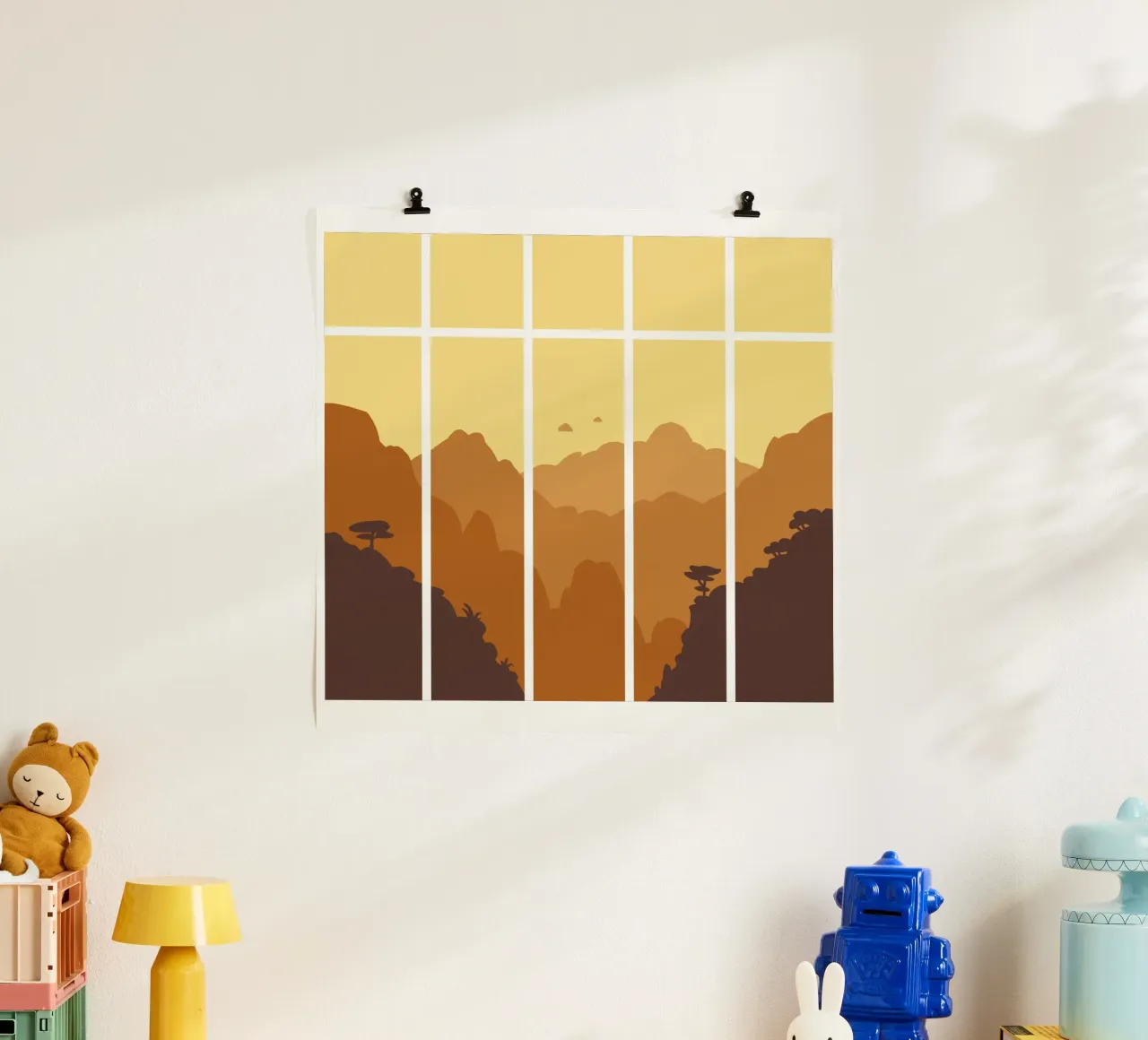 Montagne poster con telaio in plastica da C.WILL