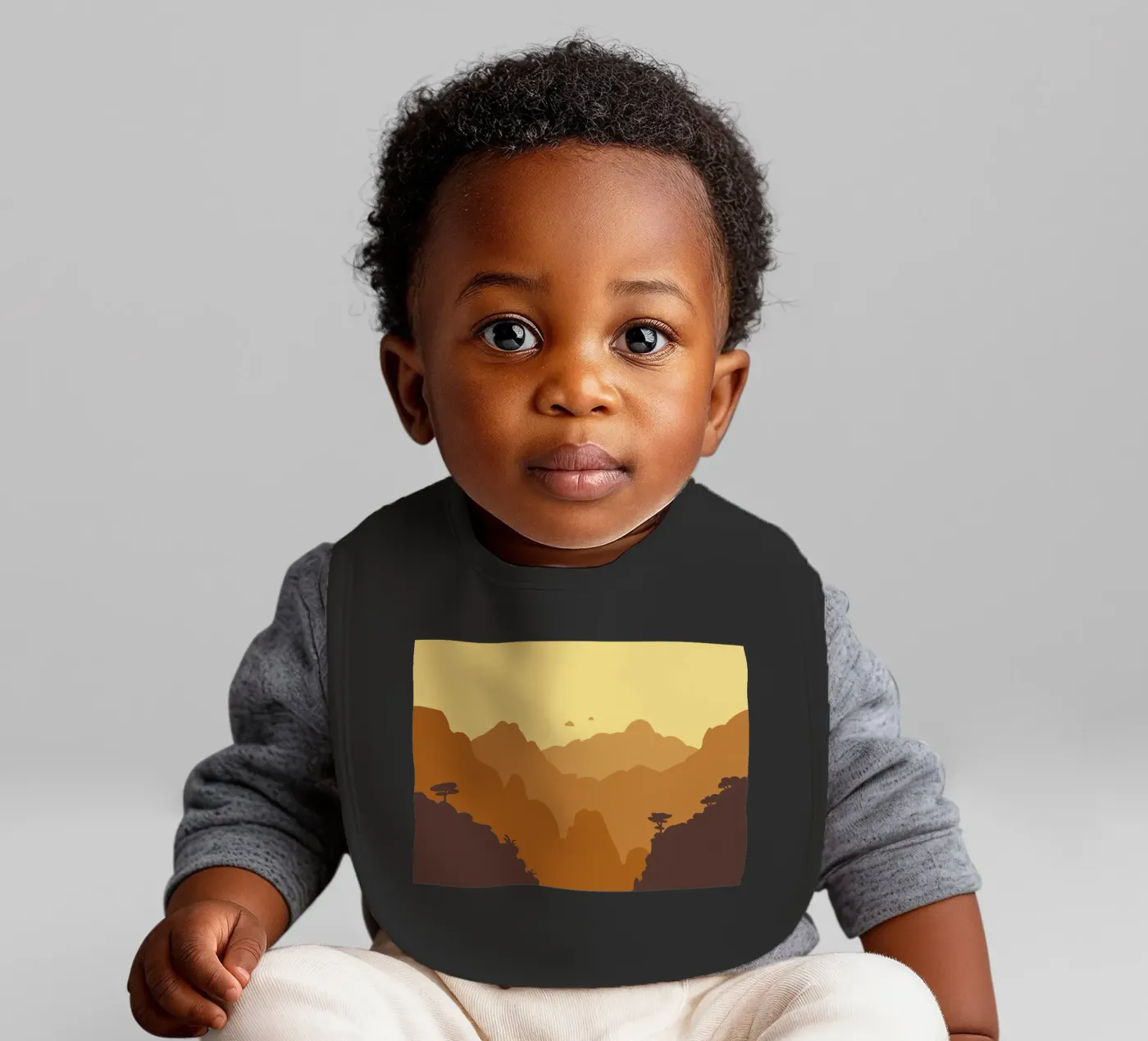 Mountains bavoir de C.WILL