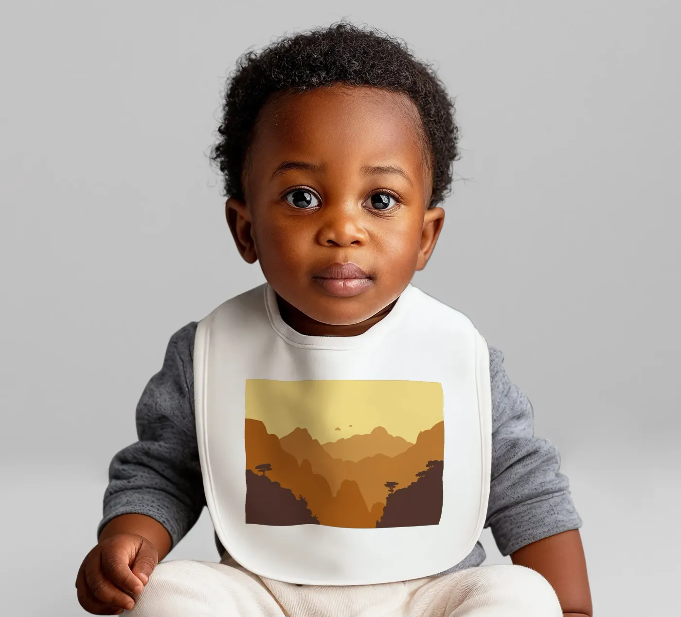 Mountains bavoir de C.WILL