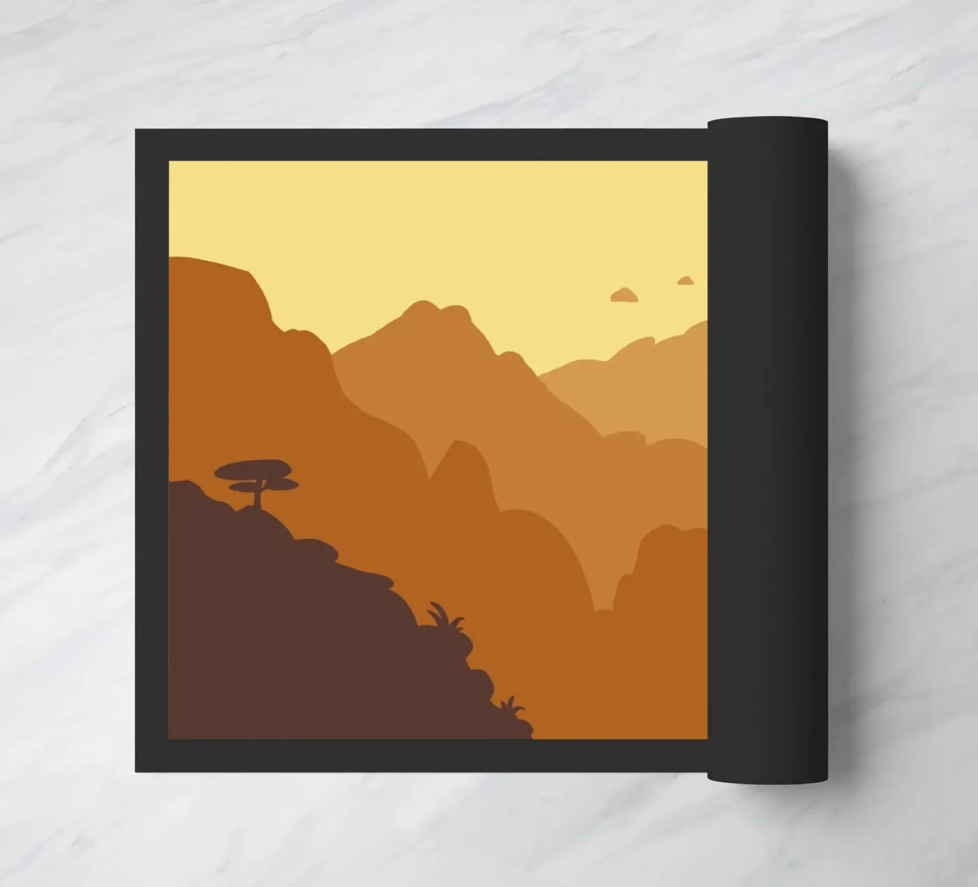 Berge Fußmatte von C.WILL