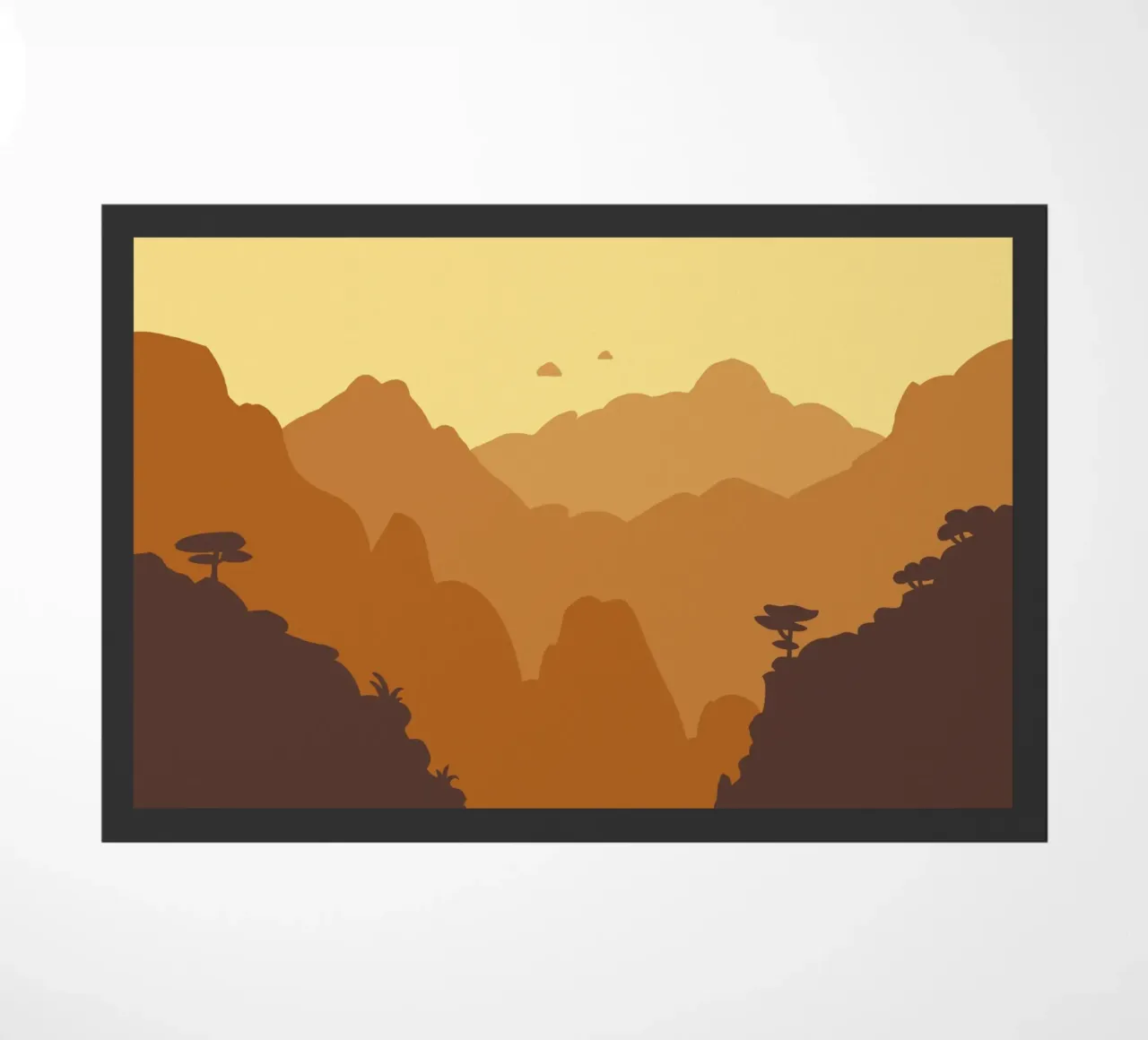Mountains doormat by C.WILL