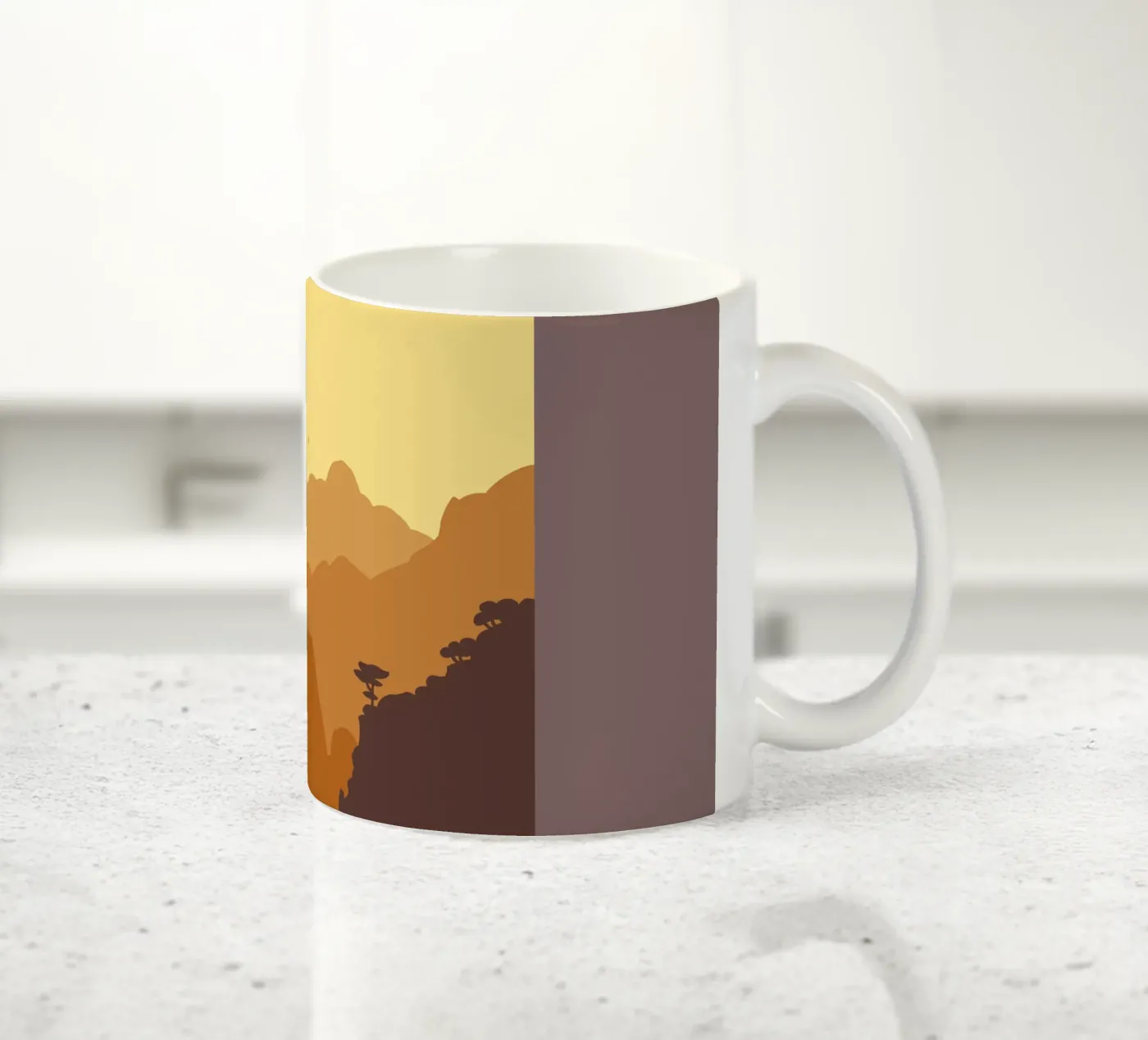 Mountains ceramic mug by C.WILL