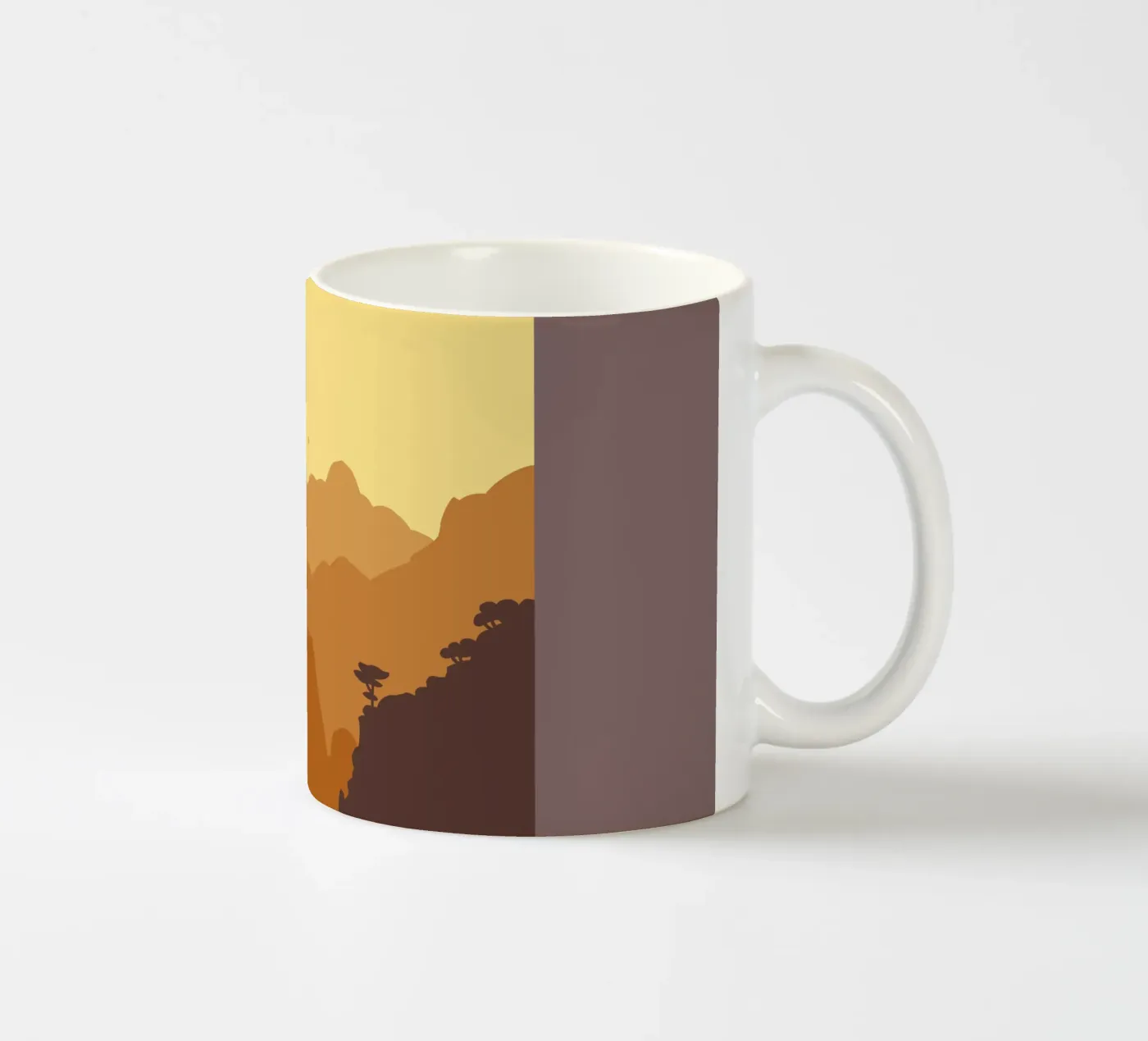 Mountains ceramic mug by C.WILL