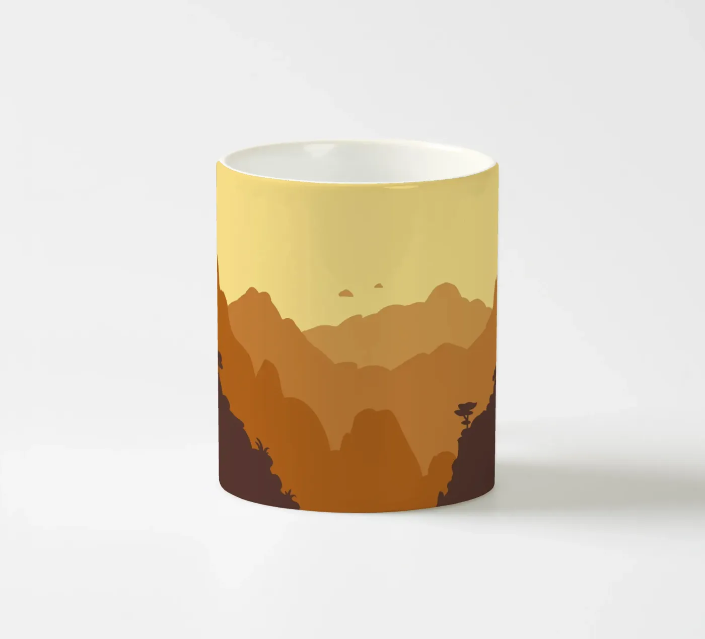 Mountains ceramic mug by C.WILL