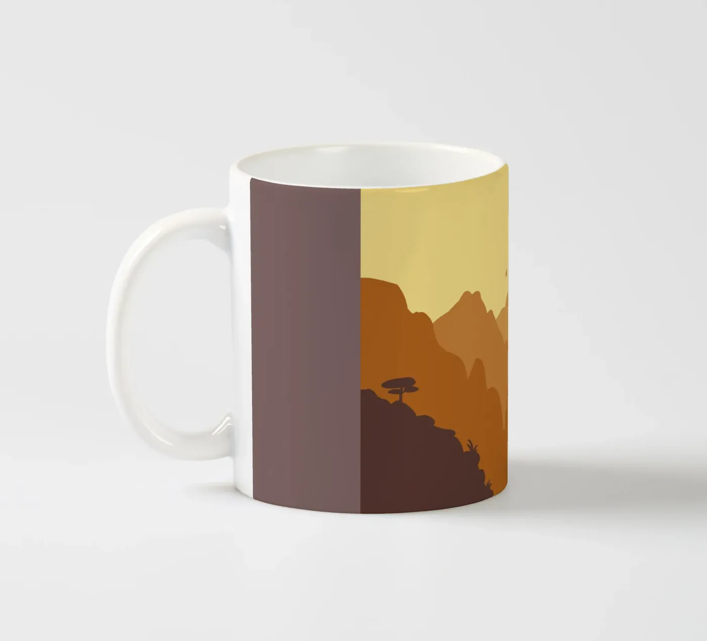 Mountains ceramic mug by C.WILL