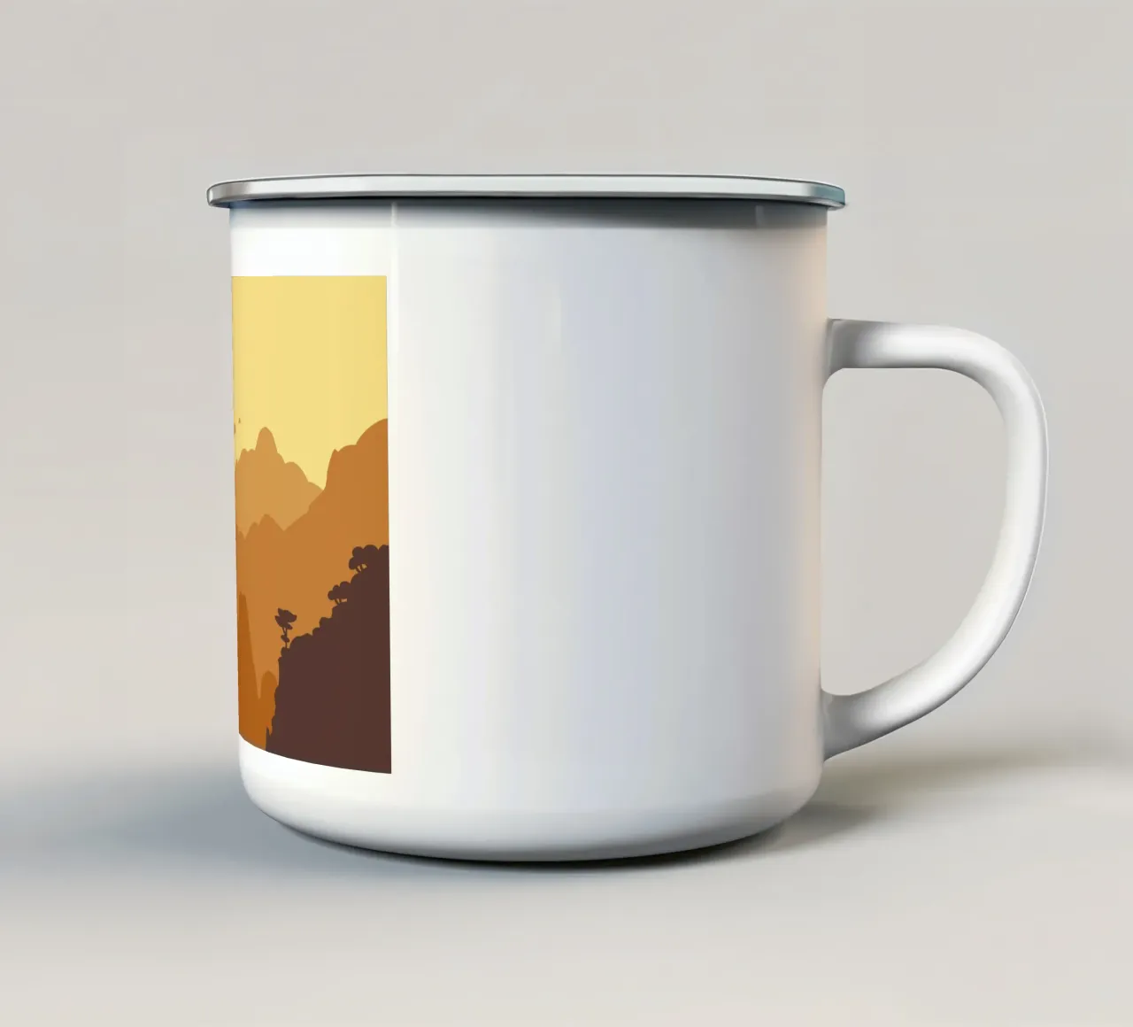 Montagne tazza in smalto da C.WILL