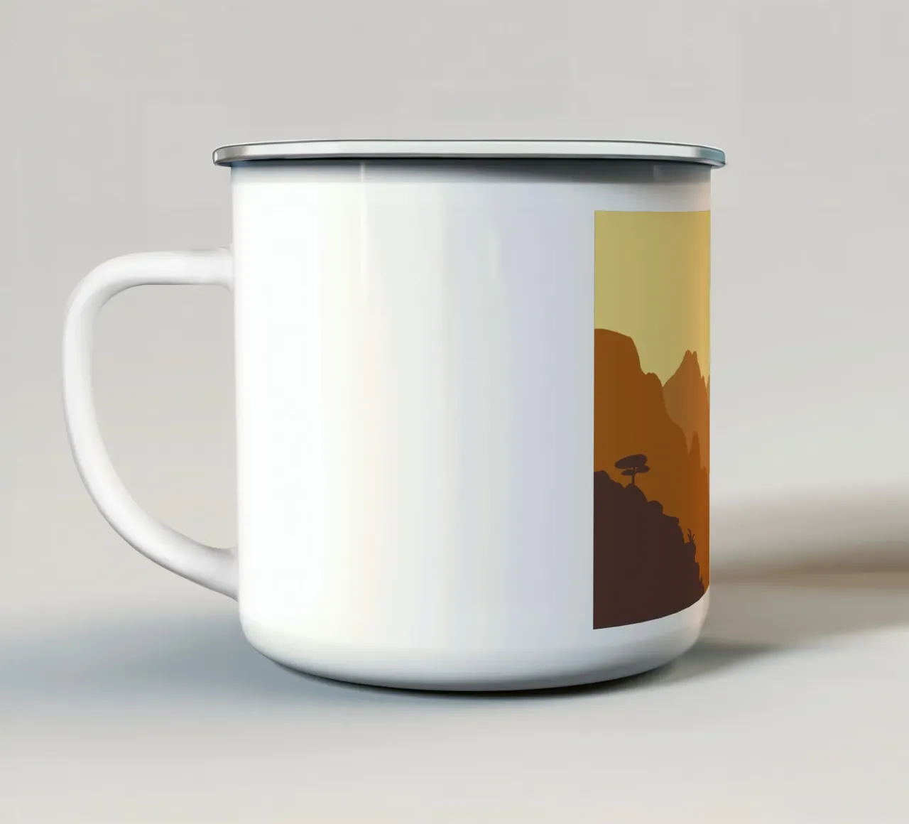 Montagne tazza in smalto da C.WILL